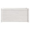 vidaXL Rectangular Garden Planter - Spacious, Pinewood Flower Box - Weather-Resistant White Outdoor Plant Pot - 4 of 4