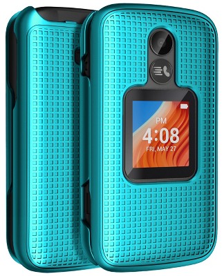 Nakedcellphone Hard Case For Alcatel Tcl Flip 2, Go Flip 2 - Teal Mint ...