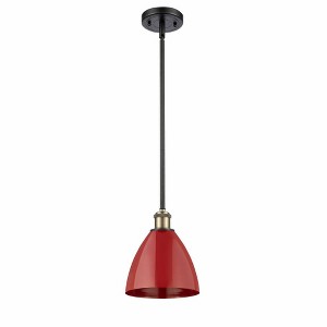 Plymouth Dome - 1 Light Stem Hung Pendant In Industrial Style-9.25 Inches Tall and 7.5 Inches Wide - 1 of 1