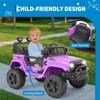 12V Kids Ride on Truck, 3 Speeds Electric Ride on Car with Parent Remote Control, Headlight, Music, Ride on Vehicle Toy for Kids Aged 3-8 - 4 of 4