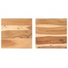 vidaXL Side Table Set of 2 Natural and black Solid Acacia Wood Small - 3 of 4