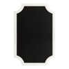Kate and Laurel Hogan Framed Scallop Chalkboard, 23.5x36, White - 4 of 4