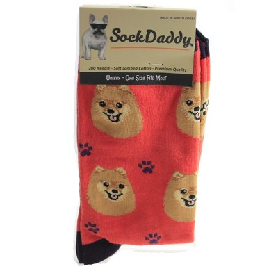 Novelty Socks 15.25" Pomeranian Socks Premium Quality E & S Pet  -  Socks