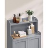 VASAGLE Bathroom Storage Cabinet, Bathroom Floor Cabinet with 2 Doors, 2 Adjustable Shelves, 11.8 x 23.6 x 39.4 Inches, Freestanding - 3 of 4