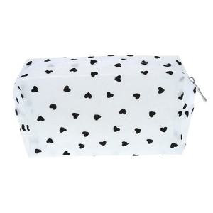 Unique Bargains Women's Durable Heart Cosmetic Bag 1 Pc - 1 of 4