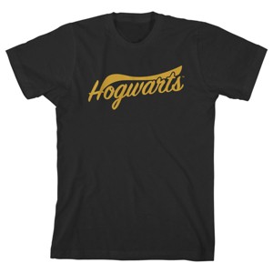 Harry Potter Hogwarts Logo Black T-shirt Toddler Boy to Youth Boy - 1 of 1