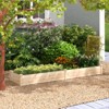 Tangkula Raised Garden Bed with Trellis Wooden Planter Box with Divided Space for Vegetables Flowers Fruits Climbing Plants - 4 of 4