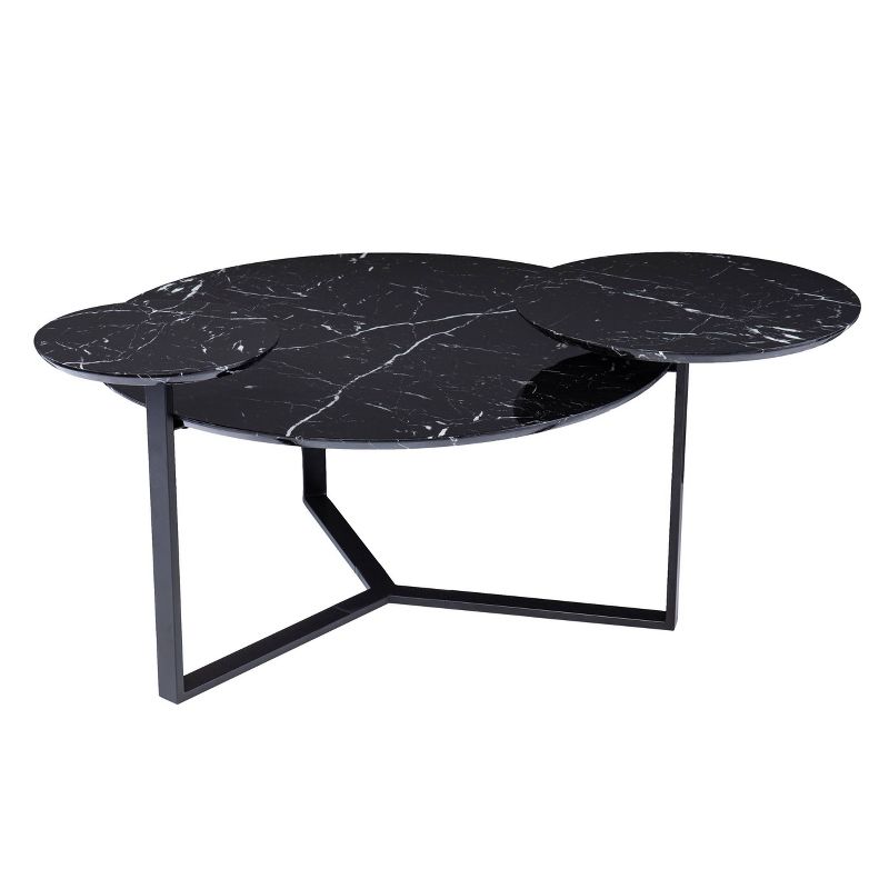 Wibeau Faux Marble Cocktail Table Black - Aiden Lane, 5 of 10