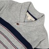 Hope & Henry Boys' Organic Long Sleeve Shawl Collar Sweater with Engineered Stripe, Infant - image 2 of 4