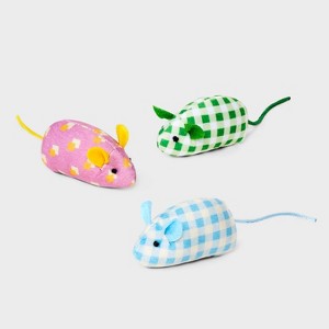 Mice Cat Plush Toy Set - 3pc - Boots & Barkley™ - 1 of 3