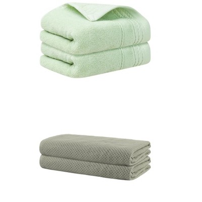REGALWOVEN Bath Hands Towel Sets For Bathroom, Gym, SPA 2 Pack