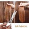 Unique Bargains Hair Scissors, Hair Cutting Scissors, Professional Barber Scissors, Stainless Steel Razor, 6.89 Inches Long - 2 of 4