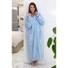 ADR Women's Zip Up Fleece Robe, Soft Warm Plush Oversized Zipper Bathrobe - 2 of 4