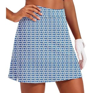 Ekouaer Golf Skorts for Woman High Waisted Active Skort Lightweight Tennis Skirt with 2 Pockets Workout Pickleball Sports - 1 of 4