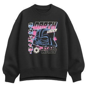 Women's Star Wars Kanji Darth Vader Oversized Fleece Crew