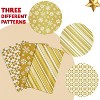 Joyfy 3-Pack Jumbo 56x36" Gold Christmas Gift Bags – Large Holiday Present Bags for Toys, Stuffed Animals & Party Decor - 2 of 4