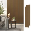SMARTSTANDARD 105.9 in. x 20.47 in. x 0.9 in. Slat Wood Acoustic Sound Absorbing 3D Decorative Wall Paneling, 2-Pack - 2 of 4