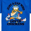 Boys' - Garfield - Just A Cat Who Loves Chickens Short Sleeve Graphic T-Shirt - 2 of 4