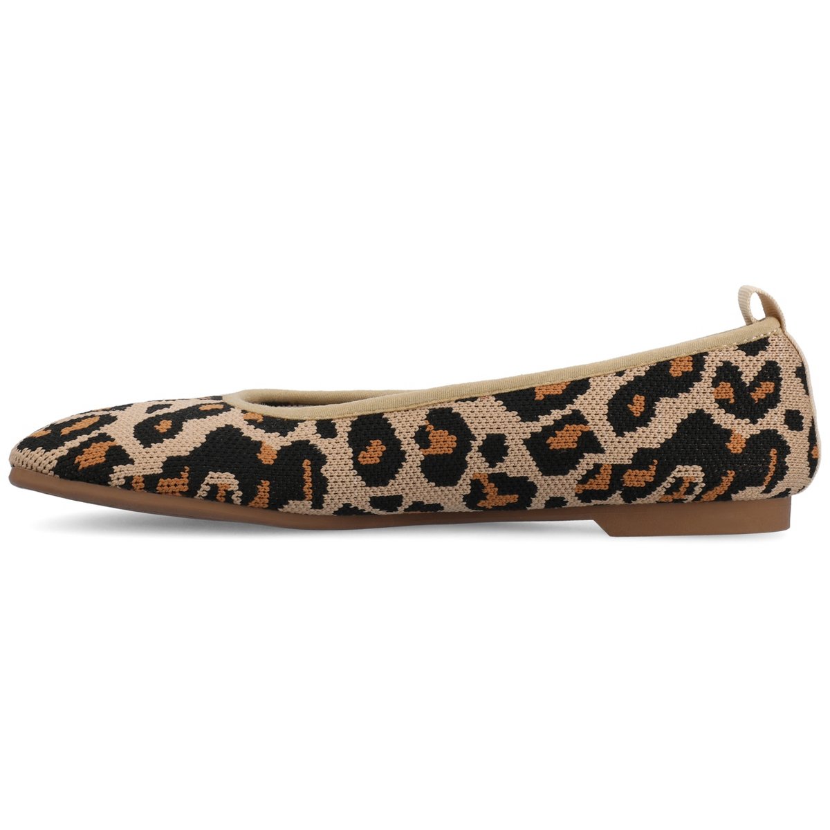 Обувь Journee Collection Journee Women's Aria Knit Flats, Leopard 8 — фото 2