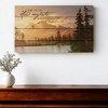 HomeRoots 14" X 24" Brown Lord How Majestic Religious Wood Plank Wall Decor - 2 of 4