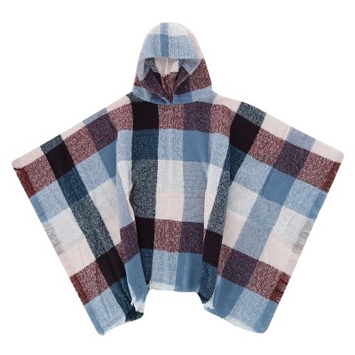 Clear Creek Women's Plaid Winter Scarf Hooded Pullover