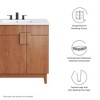 Modway Miles 36 Inch Bathroom Vanity Cabinet (Sink Basin Not Included) – Modern Bathroom Storage with Soft-Close Doors and Wood Grain Finish - 2 of 4