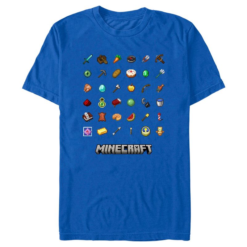 Men's Minecraft Item Collection T-Shirt, 1 of 5