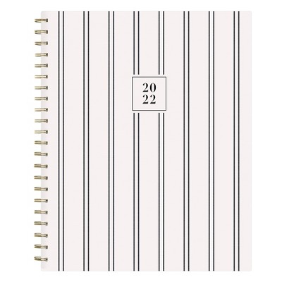 2022 Planner 8.5" x 11" Weekly/Monthly Wirebound Fabric Hardcover Laine - Rachel Parcell by Blue Sky