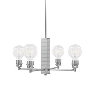 Toltec Lighting Edge 4 - Light Chandelier in  Brushed Nickel - 1 of 1