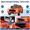 Jojoka 12V Ride on Toy for Kids, Battery Powered Electric Car for Toddlers with Remote Control, Safety Belt, 3 Speeds, Lights, Music - 3 of 4