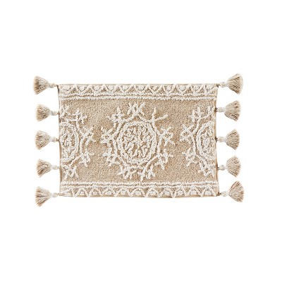 17" x 24" Medallia Bath Rug Natural - Saturday Knight Ltd.
