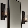 John Timberland Noble Rustic Industrial Wall Light Sconces Set of 2 Bronze Hardwired 6 3/4" Fixture Clear Seeded Glass for Bedroom House - 2 of 4
