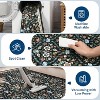 Washable Vintage Floral Rug Non Slip Low Pile Rug Soft Distressed Throw Floor Cover Foldable Indoor Carpet for Living Room Bedroom Playroom Nursery - 4 of 4