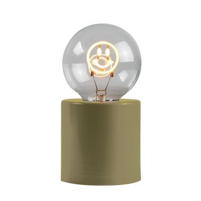 West & Arrow Smiley Face Filament LED Light Bulb Green