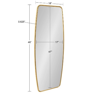 Elegant Gold Full-Length 18x48 Rectangular Wall Mirror