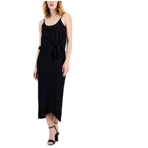 I.N.C International Concepts Womens Twist Waist Midi Dress, Black, X-Large - 1 of 1