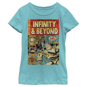 Girl's Toy Story Buzz Lightyear Comic Cover T-Shirt - 1 of 4