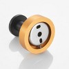 Munora 2-Pack Round Base Wall Hanging Coat Hook, Black Gold Towel Hook for Bathroom Bedroom Entry Hardware - 3 of 4