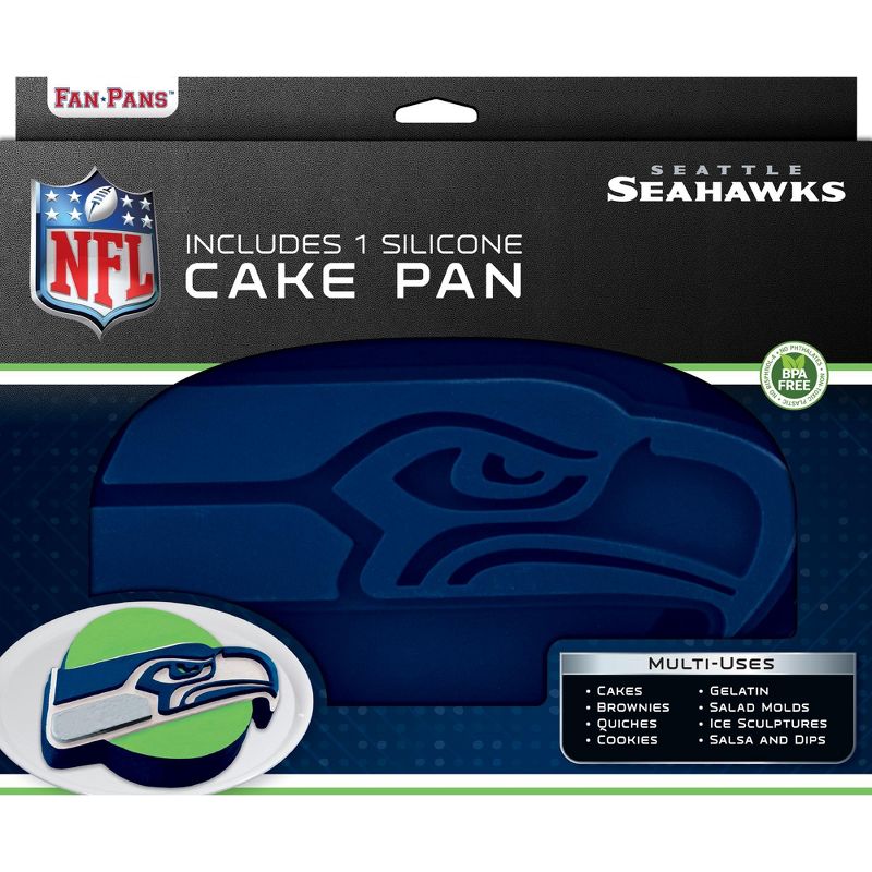 MasterPieces FanPans NFL Seattle Seahawks Team Logo Silicone Cake Pan, 2 of 5