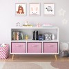 KTMBDW 2-Tier Kids Bookshelf, Premium Book Shelf for Kids Rooms with Four Fabric Drawers - Toddler Book Rack - Nursery Bookcase Organizer - 2 of 4