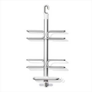 OXO 3 Tier Aluminum Shower Caddy Stainless Steel : Target