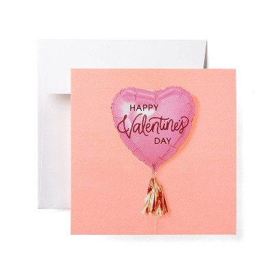 6ct Valentine's Day Cards Heart Balloons