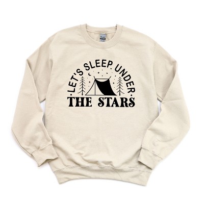 Simply Sage Market Women's Let's Sleep Under The Stars Tent Gildan Sweatshirt