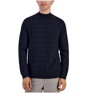 Alfani Mens Textured Stripe Mock Neck Pullover Sweater - 1 of 1