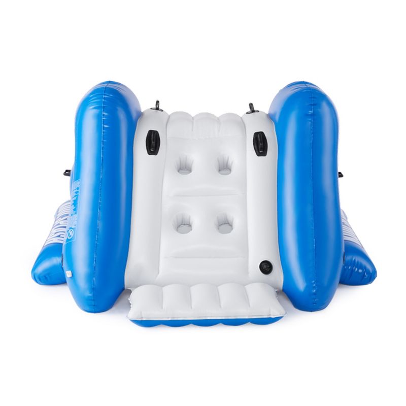 Intex Kool Splash Inflatable Play Center Swimming Pool Water Slide, Blue, and Inflatable 8.5'x5.75' Swim Center Family Pool for 2-3 Kids, Blue & White, 4 of 7