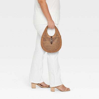 Сумки A New Day Straw Oval Shoulder Bag - A New Day™ Tan — фото 2