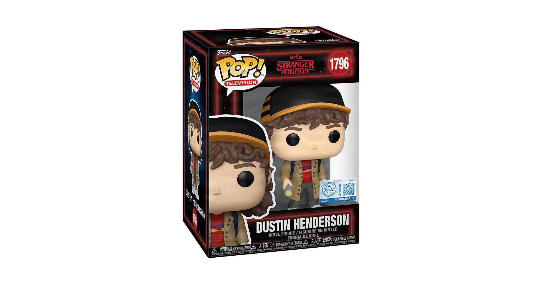 Funko POP! Television: Netflix Stranger Things - Dustin Henderson Vinyl Figure #1796 (Target Exclusive)