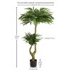 SKRAN Artificial Willow Tree,59'' Realistic Faux Plant for Indoor and Outdoor Decoration, with Flexible Leaves, Ideal for Home,Office,Patio - 4 of 4