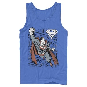 Men's Superman Daily Planet Newspaper Tank Top - 1 of 3
