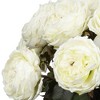 Fancy Rose Silk Floral Arrangement - White - Nearly Natural - image 2 of 3